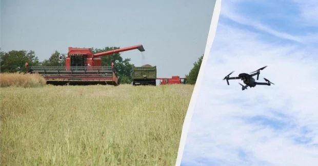 Запоріжжя: дрон-атака росіян на хліборобів у полі.